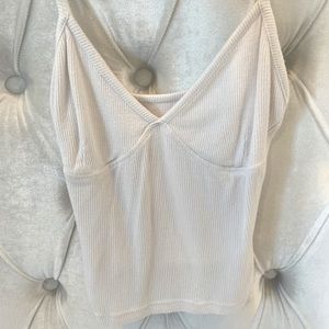 OS White Brandy Melville Tank Top